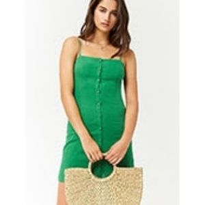 Forever 21 Button Front Mini Dress